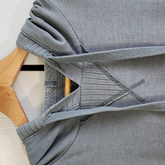 Maurices‎ Womens Washed Green Hoodie Size 1X Athleisure Grunge Lagenlook Comfy - Picture 5 of 9